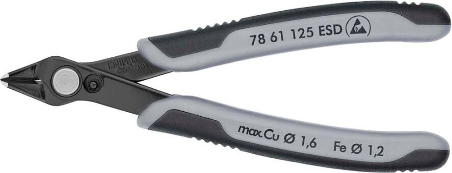 Knipex Electronic Super Knips ESD | 125 mm Lengte | Meer-Componentengrepen | Gebruineerd 78 61 125 ESDSB