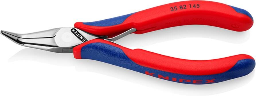 Knipex Elektronica-grijptang | Doorgestoken scharnier | Meer-componentengrepen | Lengte 145 mm 35 82 145 SB