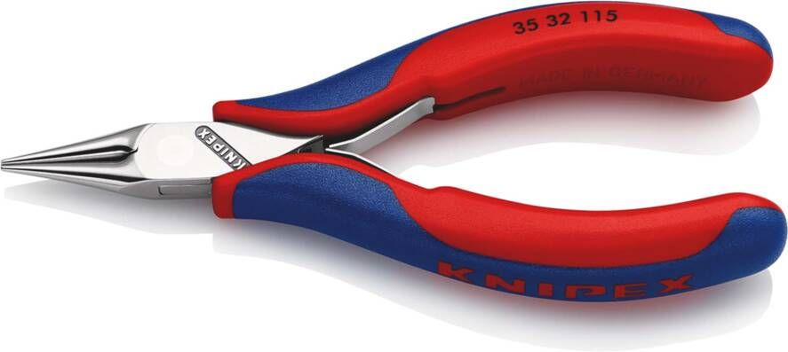 Knipex Elektronica-grijptang | Meer-componentengrepen | Lengte 115 mm | Zelfbedieningskaart blister 35 32 115 SB