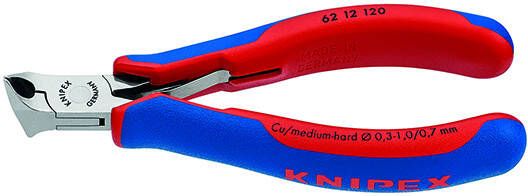 Knipex Elektronica-voorsnijtang met schuine kop met meer-componentengrepen 120 mm 6212120