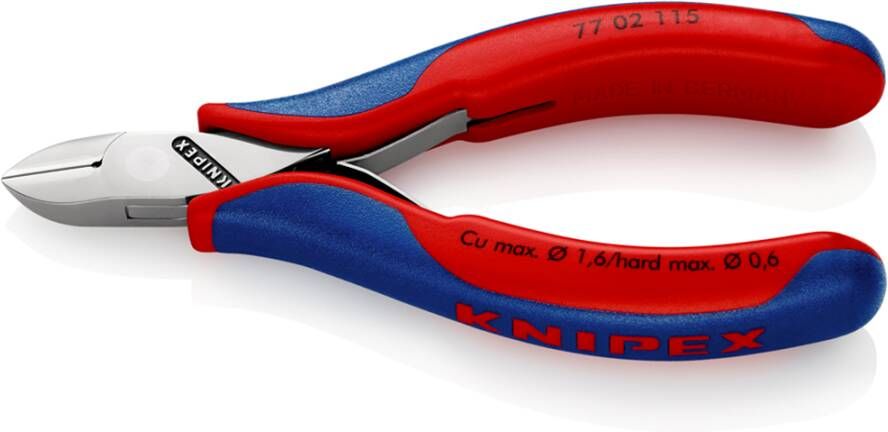 Knipex Elektronica-Zijsnijtang | 115 mm Lengte | Meer-Componentengrepen 77 02 115 SB