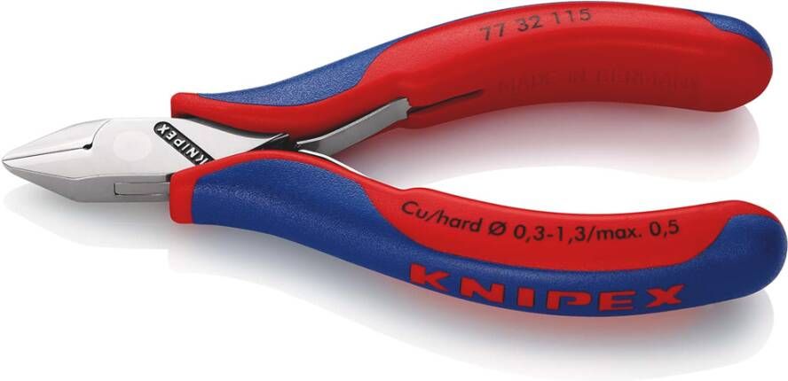 Knipex Elektronica-Zijsnijtang | 115 mm Lengte | Meer-Componentengrepen 77 32 115 SB