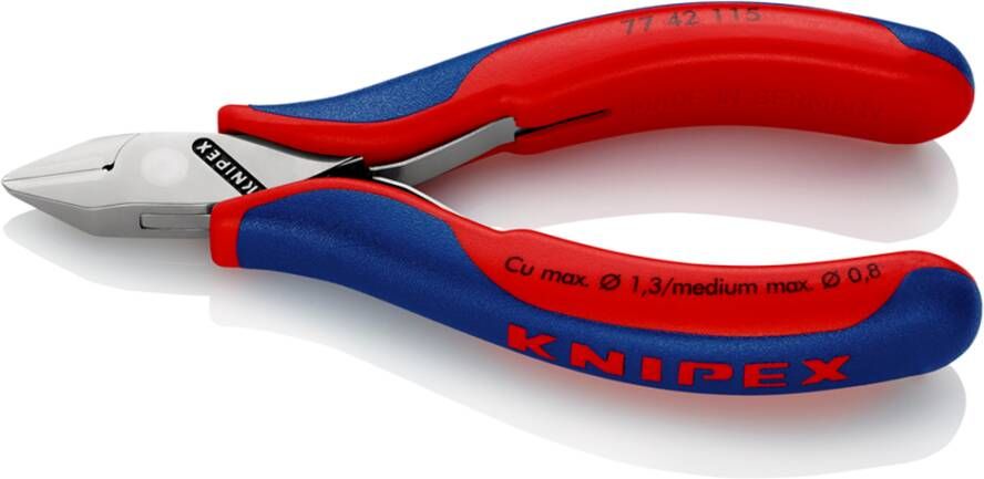 Knipex Elektronica-Zijsnijtang | 115 mm Lengte | Meer-Componentengrepen 77 42 115 SB