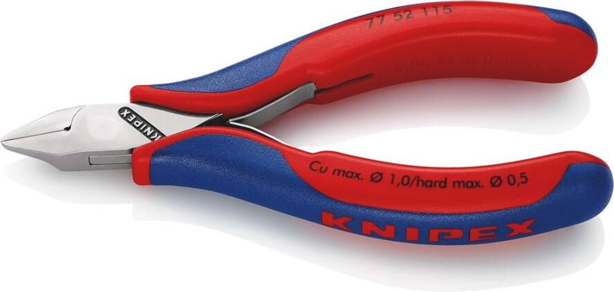 Knipex Elektronica-Zijsnijtang | 115 mm Lengte | Meer-Componentengrepen 77 52 115