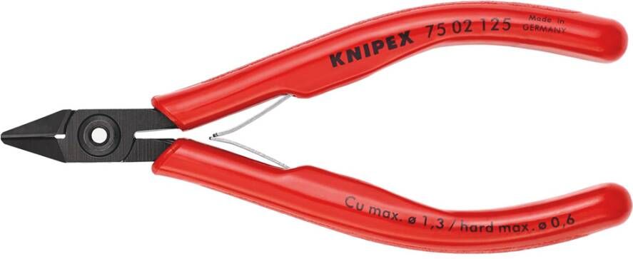 Knipex Elektronica-Zijsnijtang | 125 mm Lengte | Kunststof Bekleed | Gebruineerd 75 02 125 SB