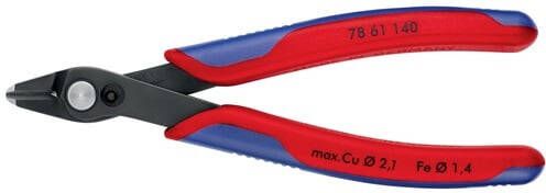 Knipex Elektronicazijsnijtang | lengte 140 mm | facet nee | speciaal gereedschap gebruineerd | 1 stuk 78 61 140 78 61 140