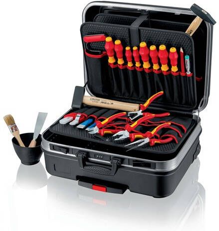 Knipex Gereedschapsassortiment | 24-delig | in hardschalenkoffer | voor elektriciens | 1 stuk 00 21 06 HL S 00 21 06 HL S