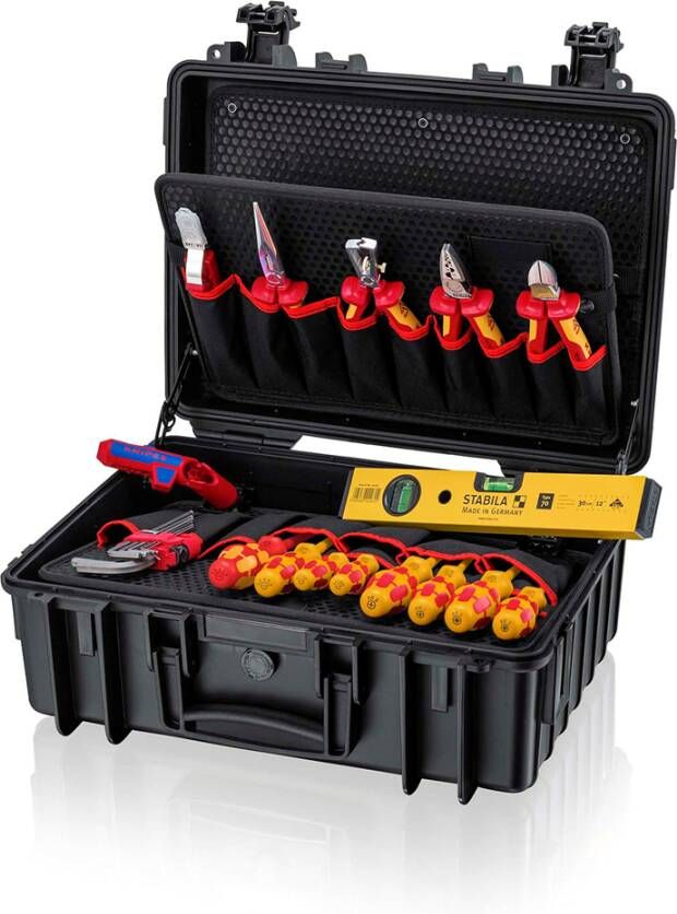 Knipex Gereedschapskoffer "Robust23 Start" Elektro | 24-delig 00 21 34 HL S2
