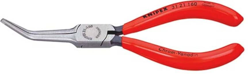 Knipex Grijptang (Naaldtang) | 160 mm Lengte | Kunststof Bekleed | Zwart Geatramenteerd 31 21 160 SB