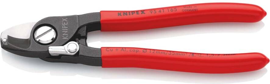 Knipex Kabelschaar | Kunststof bekleed | Gebruineerd | Lengte 165 mm 95 41 165