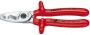 Knipex Kabelschaar met dubbele snijkanten dompelisolatie VDE-getest 200 mm 9517200 - Thumbnail 1