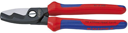 Knipex Kabelschaar met dubbele snijkanten met meer-componentengrepen 200 mm 9512200