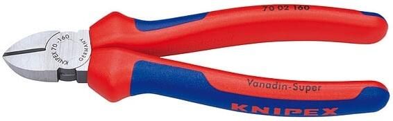 Knipex Zijsnijtang | lengte 160 mm | hoofd gepolijst | meercomponenten mantels max. 2 mm | 1 stuk 70 02 160 70 02 160 - Foto 2
