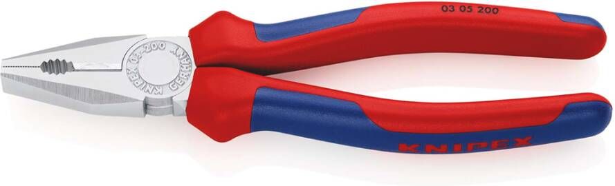 Knipex Kombitang | Meer-componentengrepen | Verchroomd | Lengte 200 mm | Zelfbedieningskaart blister 03 05 200 SB