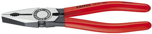 Knipex Kombitang zwart geatramenteerd met kunststof bekleed 140 mm 0301140