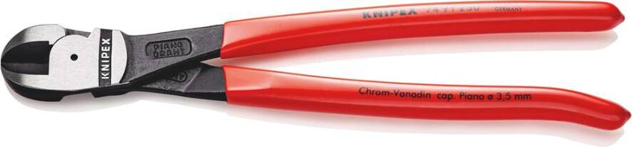 Knipex Mechanicatang | 200 mm Lengte | Kunststof Bekleed | Zwart Geatramenteerd 74 91 250 SB