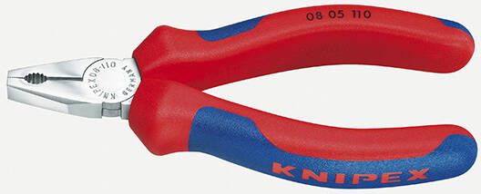 Knipex Mini-Kombitang verchroomd met meer-componentengrepen 110 mm 08 05 110