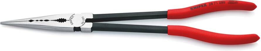 Knipex Montagetang | Gegolft grijpprofiel | Kunststof bekleed | Zwart geatramenteerd | Lengte 280 mm 28 71 280 SB