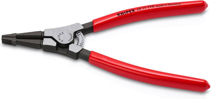 Knipex Montagetang voor veerringen op assen | Kunststof bekleed | Gebruineerd | Lengte 170 mm 45 11 170 SB