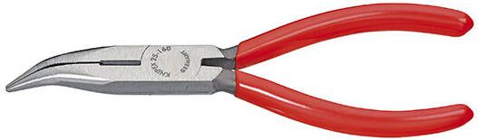 Knipex Platspitse tang met zijsnijder zwart geatramenteerd 160 mm 2521160