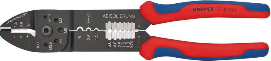 Knipex PreciForce krimptang voor MC4 MC4 EVO 2-connectors | Meer-componentengreep | Gebruineerd 97 32 240 SB
