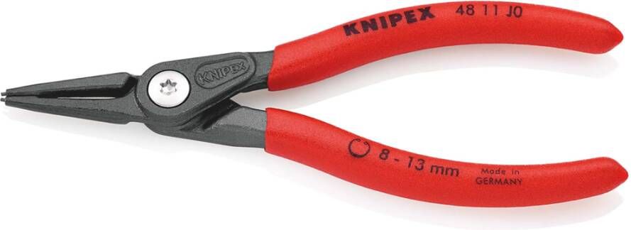 Knipex Precisie-borgveertang voor binnenringen in boringen | Anti-slip kunststof bekleed 48 11 J0 SB