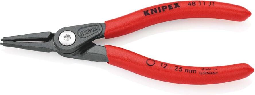 Knipex Precisie-borgveertang voor binnenringen in boringen | Anti-slip kunststof bekleed 48 11 J1 SB