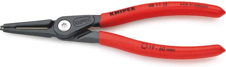 Knipex Precisie-borgveertang voor binnenringen in boringen | Anti-slip kunststof bekleed 48 11 J2 SB