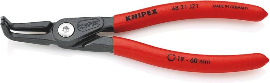Knipex Precisie-borgveertang voor binnenringen in boringen | Anti-slip kunststof bekleed 48 21 J21 SB