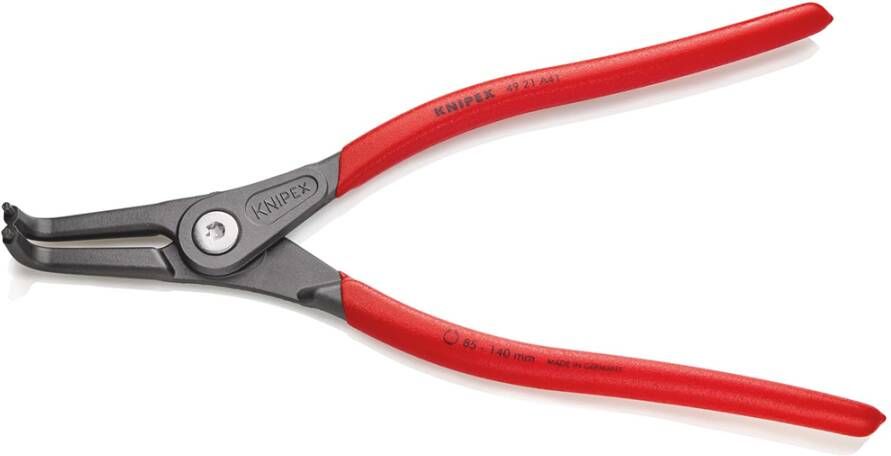 Knipex Precisie-borgveertang voor buitenringen op assen | Anti-slip kunststof bekleed 49 21 A41 SB
