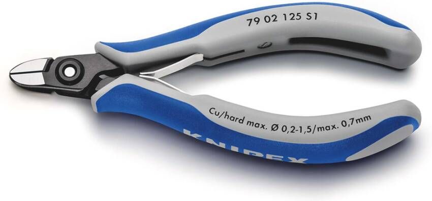 Knipex Precisie Elektronica-Zijsnijtang | 125 mm Lengte | Voor Kunststof Kabelbinders 79 02 125 S1