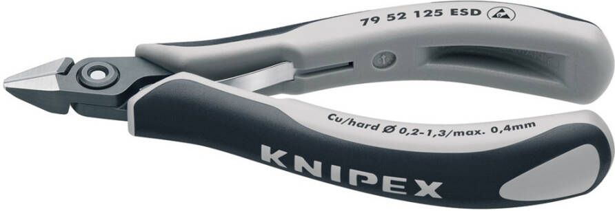 Knipex Precisie elektronica-zijsnijtang ESD gebruineerd 125 mm 7952125ESD