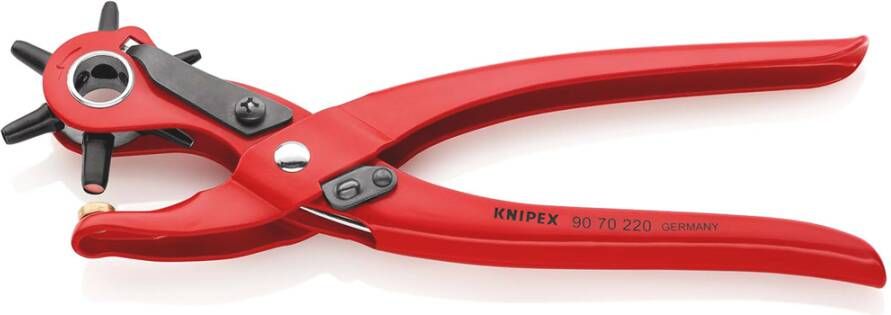 Knipex Revolverponstang | 220 mm Lengte | Rood Poedergecoat 90 70 220 SB