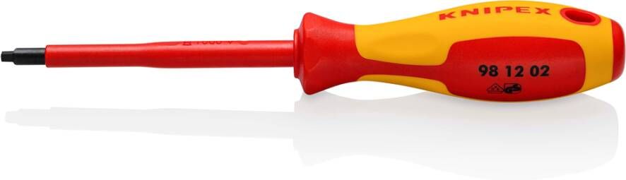 Knipex Robertson R2 schroevendraaier | Geïsoleerde meercomponenten-greep | VDE-gekeurd 98 12 02