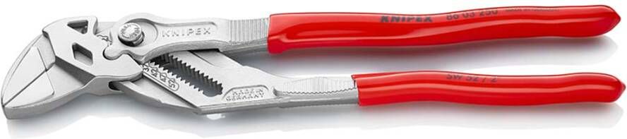 Knipex Sleuteltang | 250 mm Lengte | Tang en Schroefsleutel in Eén | Kunststof Bekleed | Verchroomd 86 03 250 SB