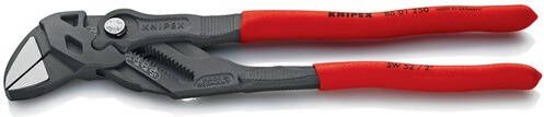 Knipex Sleuteltang | lengte 250 mm zwart gefosfateerd | spanwijdte 52 mm kunststof mantel | 1 stuk 86 01 250 86 01 250