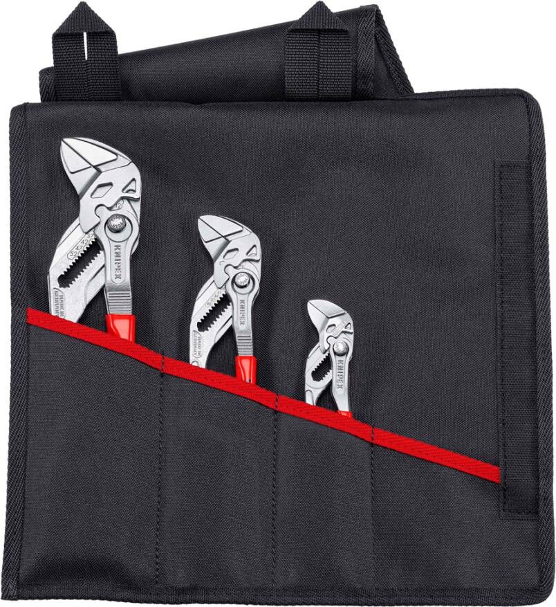 Knipex Sleuteltangenset | 1 x 86 03 125 1 x 86 03 180 1 x 86 03 250 | 330 mm 00 19 55 S6