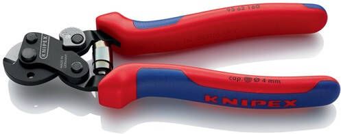 Knipex Staalkabelschaar | lengte 160 mm | gepolijst | meercomponenten mantels | 1 stuk 95 62 160 95 62 160