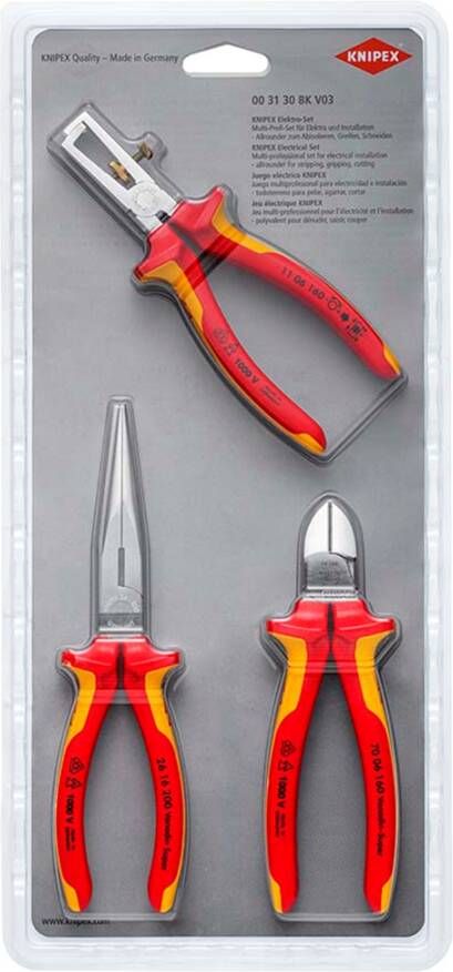 Knipex Tangenset 00 31 30 BK V03