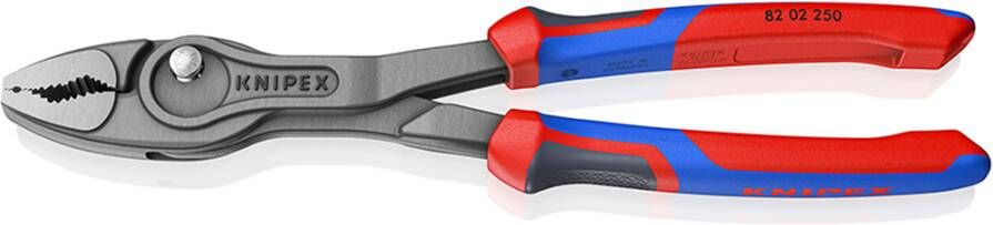 Knipex TwinGrip voor- en zijsnijtang | Meer-componentengreep | Grijs geatramenteerd | Lengte 250 mm | Zelfbedieningskaart blister 82 02 250 SB