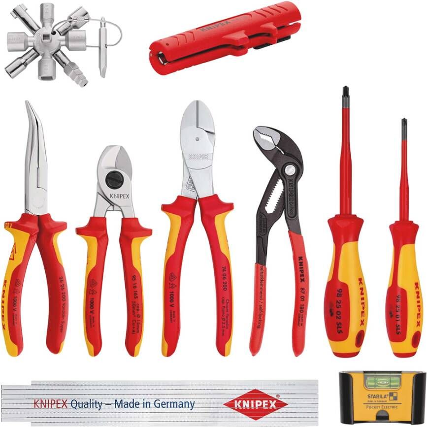Knipex Uitbreidingsset Electro 1 | 10-delig 00 20 90 V01