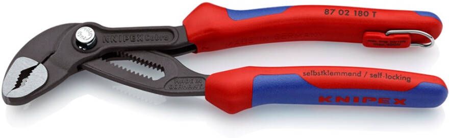 Knipex Waterpomptang Cobra gepolijst 180 mm 87 02 180 T BK 8702180TBK