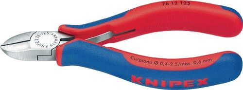 Knipex Zijsnijtang | lengte 125 mm vorm 8 facet ja klein | hoofd gepolijst | kunststof mantel | 1 stuk 76 81 125 76 81 125