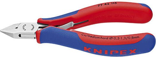 Knipex Zijsnijtang spitse kop z. facet 130 mm 7742130