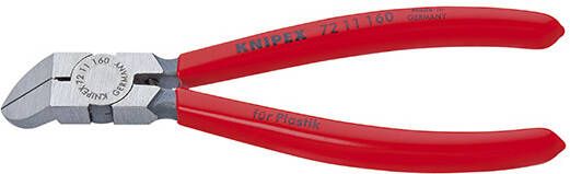 Knipex Zijsnijtang voor kunststof | 45 gr. | 160 mm | 7211160