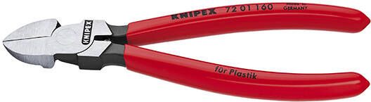 Knipex Zijsnijtang voor kunststof met kunststof bekleed 180 mm 7201180