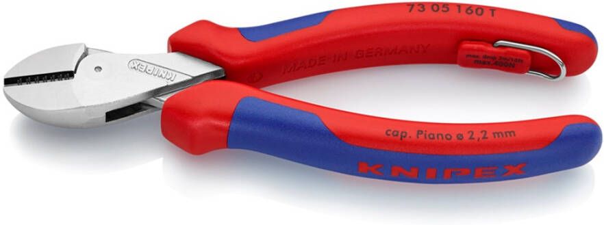 Knipex Zijsnijtang X-Cut verchr. comfort 160 mm 73 05 160 T 7305160T