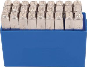 Kukko Slagletterset | 27-delig hoofdletters A-Z | letterhoogte 15 mm in kunststofbox | 1 stuk 331-015