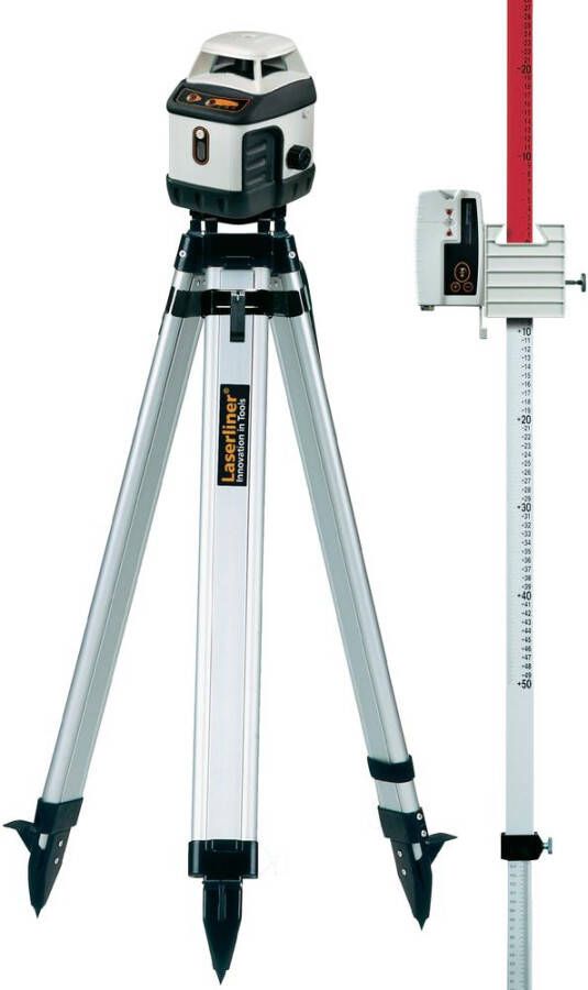 Laserliner AquaPro 120 Set | rotatielaser + statief ontvanger en meetlat 046.04.00A