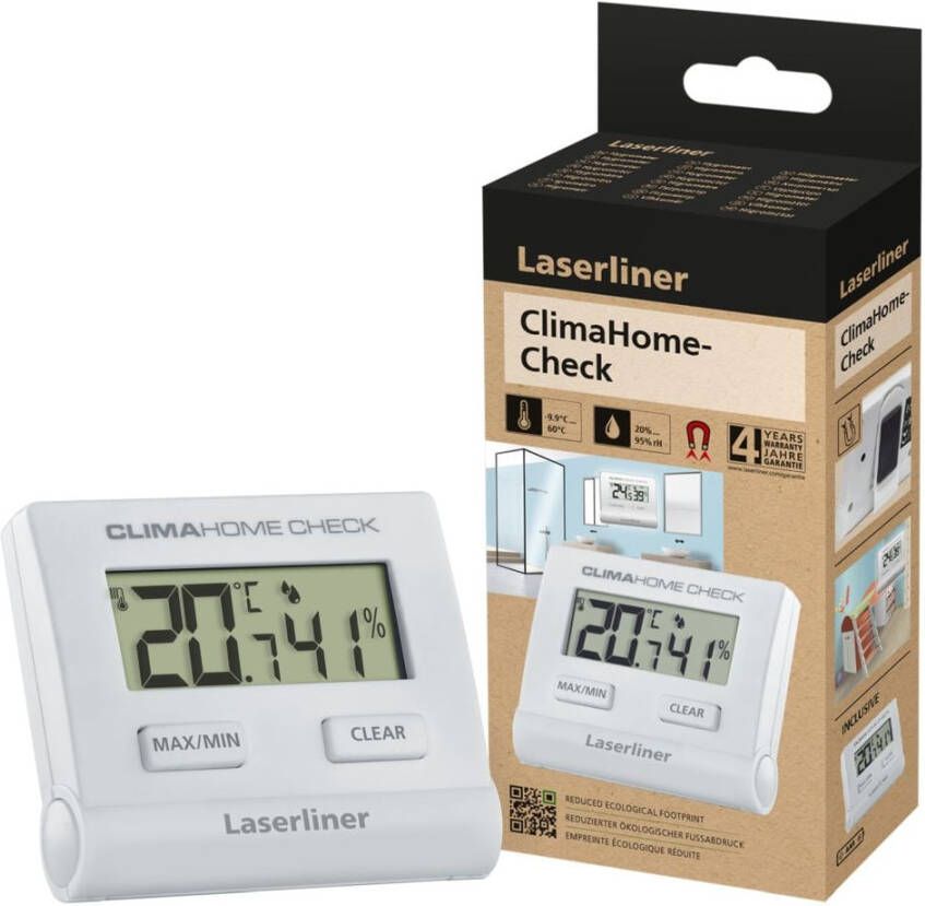 Laserliner ClimaHome-Check Digitale Hygrometer | Wit 082.028E